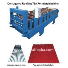 corrugated/water wave colored steel roofing cold roll forming machine
